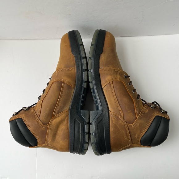 HYTEST Men's 6" Admiral Waterproof Steel Toe Work Boot Tan - K43501 size 15 - Picture 5 of 10